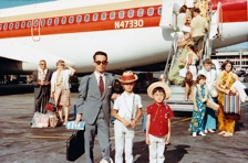 1971年、アメリカへ家族で